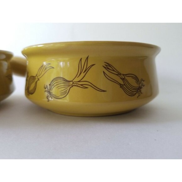 SMI Japan yellow retro soup bowls with handles. Good condition. - Picture 7 of 8